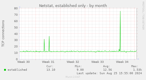 Netstat, established only