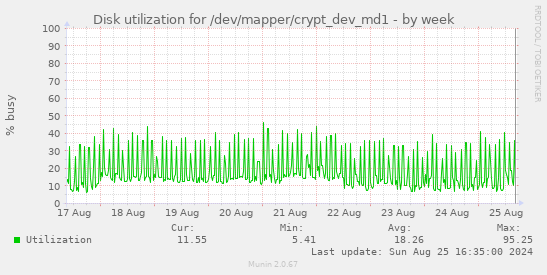 Disk utilization for /dev/mapper/crypt_dev_md1